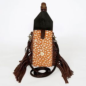 Cuir véritable femmes sac western sac à main sac à main western sac à main sac à main Phone Pouch Sacs en cuir Wholesale Hair on phone cases - Product Image 5