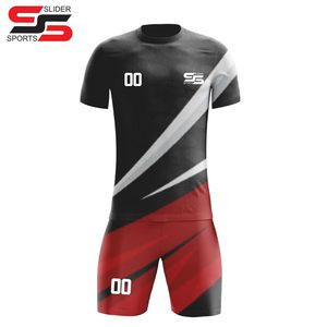 Personalizado bordado a rayas jugador versión camisetas de fútbol equipo completo conjunto uniforme de fútbol ropa deportiva - Product Image 3