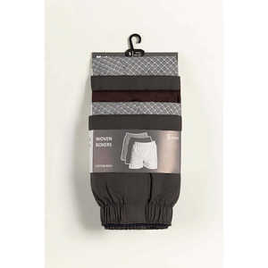 กางเกงบ็อกเซอร์ผู้ชายไซส์ XXL ทันสมัย ผ้าทอระบายอากาศดี ลายเท่ห์ ดีไซน์ตัวอักษร คุณภาพดี กางเกงในสำหรับฤดูหนาว แพ็ค 5 ตัว - Product Image 1