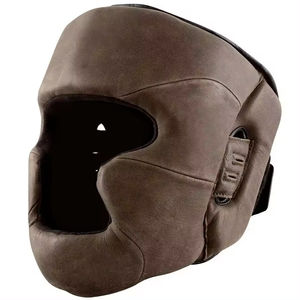 New Boxing <b>Head</b> Guard Leather Durable Best Selling High Quality Leather Boxing <b>Head</b> Guard Durable Protection Custom Sizes - Product Image 2