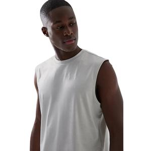 2025 débardeur respirant personnalisé pour hommes de haute qualité 100% coton col rond plaine vente en gros vêtements d'été Style sportif - Product Image 5
