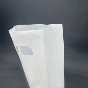 ODM Viet Nam Fabricant Hot Deal Vente en gros Logo imprimé personnalisé Conception LDPE/HDPE Poignée Sac en plastique Sac de transport avec poignée découpée - Product Image 3