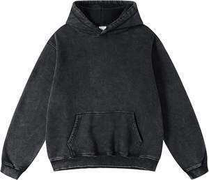 Sudaderas con capucha personalizadas de algodón de los hombres de peso pesado de lujo de calidad Puff de impresión de gran tamaño Streetwear sudaderas con capucha para hombres - Product Image 1