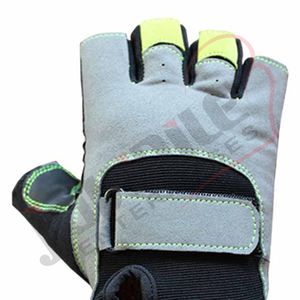 ถุงมือออกกำลังกายแบบครึ่งนิ้วหนังแท้กันน้ำ ดีไซน์สั่งทำพิเศษ สำหรับการฝึกซ้อมในยิมและการยกน้ำหนัก - Product Image 4