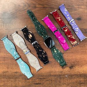 สายนาฬิกาหนังวัวเกรดพรีเมี่ยมสายนาฬิกาอัจฉริยะทำมือสายหนังแท้ทำมือ - Product Image 5