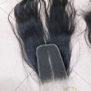 Cabello humano virgen 100% vietnamita HD encaje 2x6 4x6 Cierre de parte central 22 pulgadas longitud estirada Color Natural recto - Product Image 1