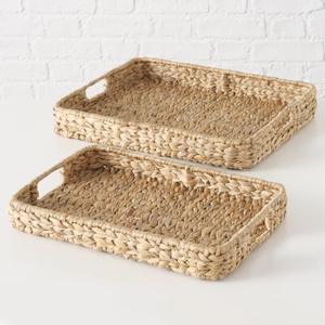 Bandejas artesanales para decoración del hogar, exhibición y almacenamiento, bandeja de jacinto de agua natural más vendida - Product Image 3