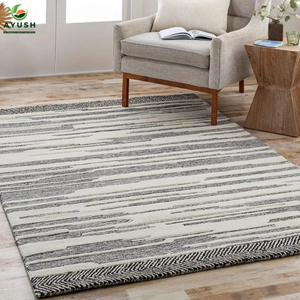 Tapis en laine tissés à la main modernes, tapis en laine doux pour salon, chambre et bureau - Product Image 1