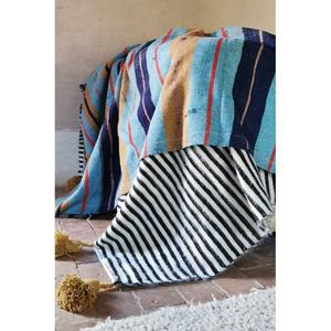 Manta Marroquí Hecha a Mano, Auténtica, Artesanal, Diseño Tribal, Suave, Tejida, Decoración para el Hogar, Regalo - Product Image 1