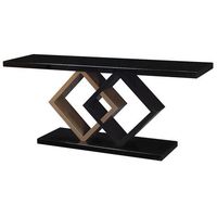 Table basse moderne en fer et verre à 4 niveaux, base circulaire de 41,3 pouces, meuble d'entrée étroit, design contemporain, personnalisable
