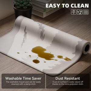 لوحة ماوس كبيرة للألعاب مع قاعدة مطاطية مانعة للإنزلاق بحواف مخيطة للاستخدام المكتبي أو المنزلي - Product Image 4