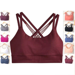 Personalización ODM Color Empalme Alta calidad Deportes Top Fitness Yoga Sujetador deportivo para mujeres Entrenamientos de tela - Product Image 6