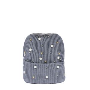 หมวกบีนนี่ไหมพรมผสมลายทางสีพื้นปักลายสำหรับผู้ใหญ่ ให้ความอบอุ่น เหมาะสำหรับฤดูหนาว เดินทาง ใช้ได้ทั้งชายและหญิง ปรับขนาดได้ สไตล์สตรีท - Product Image 5