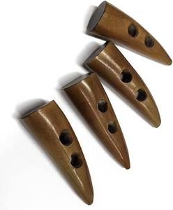 Buffalo <b>Black</b> Horn Toggles <b>Button</b> 100% Handmade High Quality Best Manufacture Hot Selling Horn Coat <b>Button</b> 2 Holes Custom Size - Product Image 6