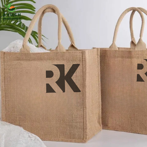 Shopping <b>bags</b> with logos & size made of jute with cotton incorporated for supermarkets & malls - Product Image 1