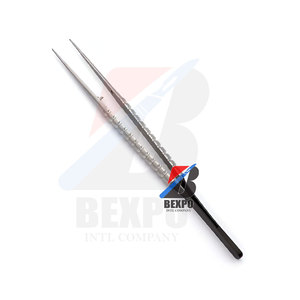 Pince à micro tissu de haute qualité pince à épiler droite plate 18cm Instrument dentaire chirurgical - Product Image 2