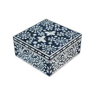 Forme carrée Emballage en bois Organisateur de stockage Cadeau Collier Bracelet Jerwellery Box - Product Image 1