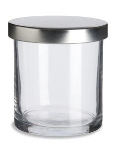 Porte-bougie en verre cristal transparent avec couvercle en métal argenté pour la décoration de la maison et Noël - Product Image 2