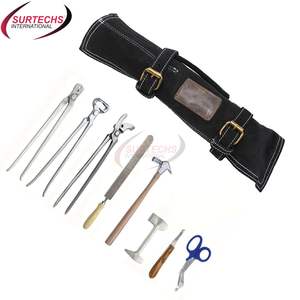 Top Trending Horse Shoe Farrier Hoof Trimmer Tool Kit ABScess Loop Knife 2PCs Horse Shoe Nippers Buffer Instrumentos quirúrgicos - Product Image 4