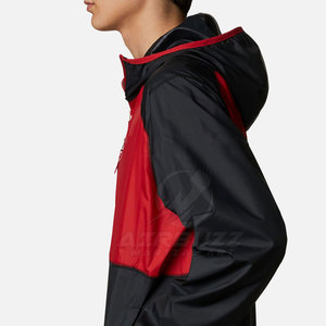 Chaqueta Cortavientos Impermeable para Hombre, Nueva Moda, con Capucha, Cuello Ajustable, Spandex/Poliéster, Servicio OEM de Alta Calidad - Product Image 4