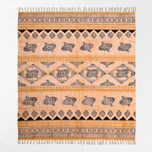 Rajasthani Imprimer Designer Tapis Main Bloc Imprimer Motif Tapis 4x6 5x8 10x14 Pieds pour La Maison Salon Jardin Décor pour Voitures - Product Image 3