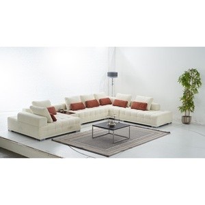 Canapé d'angle convertible au design européen moderne, ensemble de meubles de salon en tissu pour hôtels et appartements - Product Image 5