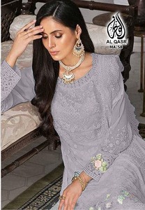 FABZONE LATEST DESIGNER HIGH-QUALITY HEAVY GEORGATTE EMBROIDERY INDIAN <b>KURTI</b> SET <b>for</b> <b>WOMEN</b> PARTY FESTIVAL - Product Image 5