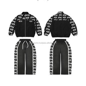 plus size Hot Selling Windbreaker Tracksuit New Fashion Men Windbreaker Tracksuit Windproof Windbreaker Tracksuit Set - Product Image 1