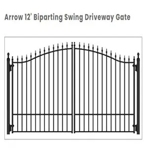 High Quality Garden Main Gate Design Aluminum Driveway Security Door Gates