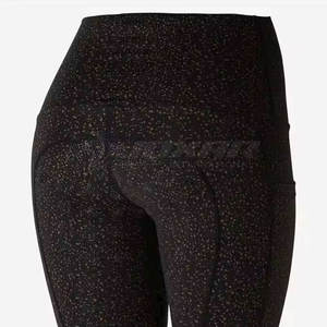 Collants d'équitation pour femmes avec logo personnalisé Pantalon équestre taille haute extensible Tissu respirant - Product Image 6