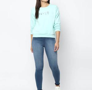 Sudadera de manga larga sublimada con logotipo personalizado para niñas Sudadera de mujer de tejido de punto de invierno de nuevo diseño - Product Image 3