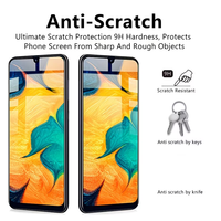 Protection d'écran en verre trempé haute définition pour Android, dureté 9H, anti-huile, anti-traces de doigts, installation sans bulles