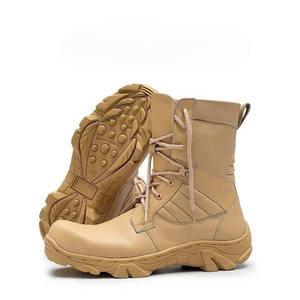 Factory Supply Durable Winter Desert Tactical Boots for <b>Men</b> High Top Outdoor Hiking Climbing Genuine <b>Leather</b> Steel Toe - Product Image 4