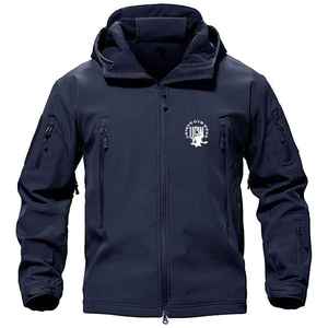 2026 OEM Designer Polyester Men's Bomber Jacket Winter Hooded <b>Waterproof</b> Eco-Friendly Stand Collar Canvas Formal Direct - Product Image 6