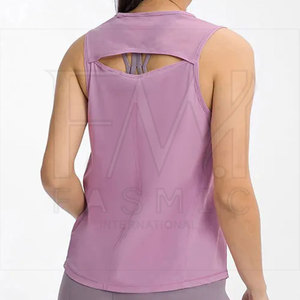 เสื้อกล้ามแขนกุดผู้หญิงผ้าฝ้าย100% วัสดุยืดเข้ารูปฉลากส่วนตัวสำหรับสวมใส่ในฤดูร้อน - Product Image 3