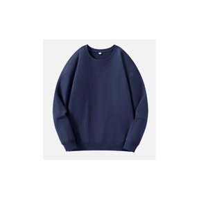 Suéter de cuello redondo de manga larga para hombre, Jersey informal de Color sólido, sudadera, novedad, camiseta ligera, Tops - Product Image 3