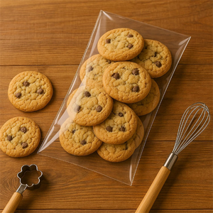 100 Piezas de Celofán Transparente Biodegradable de Grado Alimenticio con Logotipo Personalizado, Polietileno Bopp Autoadhesivo para Marcos de Fotos - Product Image 5