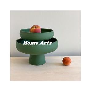 Cuenco de chocolate de hierro de diseño clásico con soporte de forma redonda, cuenco de dulces de tamaño personalizado con soporte en la India - Product Image 3