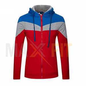 2022 hommes de haute qualité fermeture éclair sweats à capuche MAXFIT ENTERPRISES décontracté Patchwork Street Style pour l'hiver Hip Hop Style - Product Image 4