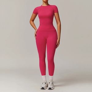 Vente en gros de nouveau design élégant Ensemble de yoga et de gymnastique survêtement décontracté de haute qualité Slim Fit 2 pièces pour femmes - Product Image 6