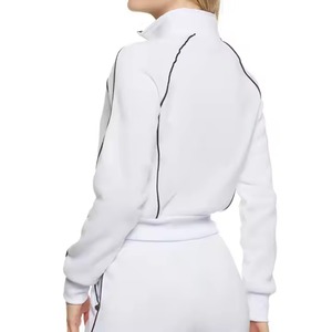 Conjunto Casual de Alta Calidad para Mujer, Sudadera con Capucha y Media Cremallera con Logotipo Personalizado, Pantalones, Conjunto de Dos Piezas a la Moda, 100% Algodón - Product Image 2