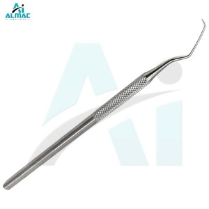 Sonde dentaire en acier inoxydable ALMAC détectant les cavités et examinant les surfaces des dents Ensemble d'instruments chirurgicaux dentaires de précision - Product Image 2