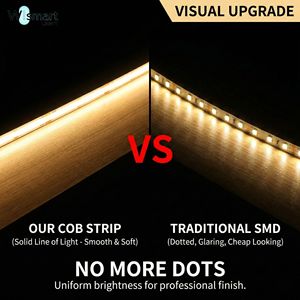 Tira de Luces <span class=keywords><strong>LED</strong></span> COB de 5V CC, Alimentada por USB, 320 <span class=keywords><strong>LED</strong></span>/m, Control por Aplicación Bluetooth, Alta Densidad, Sin Puntos, Flexible, para Decoración de TV, PC y <span class=keywords><strong>Escritorio</strong></span> - Product Image 4