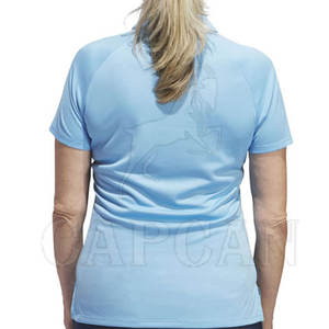 Femmes 100% coton Golf & Tennis pour Polo Usage quotidien Motif solide Longueur courte Tissage tricoté Marque privée Vêtements actifs - Product Image 3