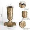 Elegant Set of 2 Brass & Iron <b>Taper</b> <b>Candle</b> <b>Holders</b> for Home Decoration for Weddings Dining Parties and Christmas - Product Image 2