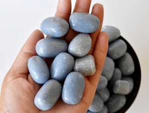Piedra de Angelita Pulida de Primera Calidad, Color Azul, 1 kg, Cristal Curativo, Decoración y Regalo para las Fiestas, Feng Shui - Product Image 6