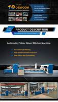 Machine à plier, coller et coudre automatique 2-en-1 CHENGTENG pour boîtes en carton ondulé