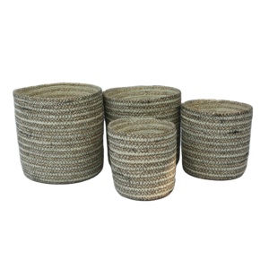 Cestas de almacenamiento de yute hechas a mano personalizables de alta calidad respetuosas con el medio ambiente al por mayor en Bangladesh para uso diario - Product Image 1