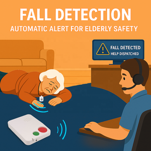 Teletıp çağrı sistemi yaşlı çağrı SOS ile sonbahar algılama iki yönlü ses GSM tıbbi uyarı acil cihaz - Product Image 4