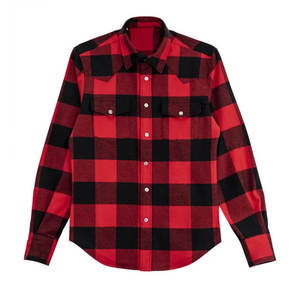 Chemise en flanelle pour homme de haute qualité, manches longues, respirante, légère, écologique, 100% coton, décontractée - Product Image 1